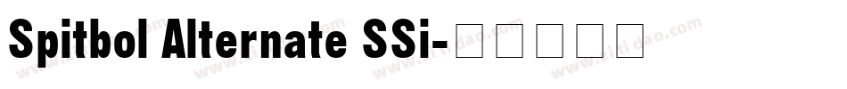 Spitbol Alternate SSi字体转换